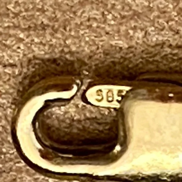 Beautiful 14K yellow gold amethyst and citrine necklace - 10 g total - Picture 2 of 10